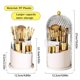 thumbnail image 2 of Soporte para brochas de maquillaje JIANGLAI 360, giratorio con tapa, blanco, 2 of 7