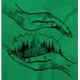 thumbnail image 2 of Mountain Hands Symbolic Spiritual Long Sleeve TShirt Men Women Brisco Brands 2X, 2 of 6