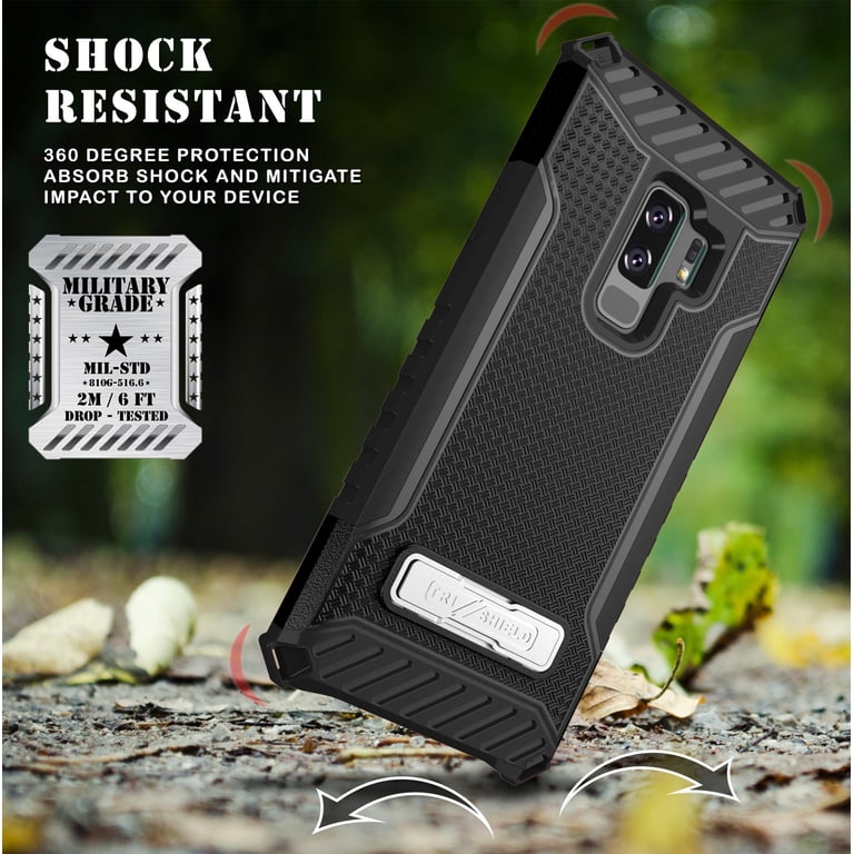 Case for Galaxy S9 Plus, Tri-Shield Rugged Hybrid Cover [with