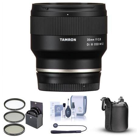UPC: 0192223138162 | 35mm f/2.8 DI III OSD Lens for Sony FE  Bundle with ProOptic 67mm Kit  Cleaning Kit  Lens Cap Tether  Lens Pouch