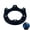 Black, variant on Bowling Ball Spinner Stand for Cleaning and Polishing, 360 Degree Smooth Rotating Ball Cup Holder with Steel Bearings, Portable Bowling Accessories for Reactive Resin, Urethane and Plastic Balls