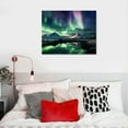 thumbnail image 4 of COMIO  Canvas Wall Art Aurora Scenery Painting on Canvas for Living Room Decoration Natural Landscape Canvas Paintings 3 Piece Bedroom Home Office Decor Stretched Framed Ready to Hang, 4 of 4