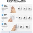 thumbnail image 4 of 3 Piece Self Adhesive Broom Holder Set, Wall Mounted Mop Holder and Cleaning Tool Organizer Racks, TIKA, 4 of 7