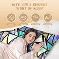 thumbnail image 6 of Naloa Colored Glass Body Pillow Cover, Pillowcases with Hidden Zipper Breathable Long Pillow Case (Pillows are not included,20x54 inch), 6 of 7