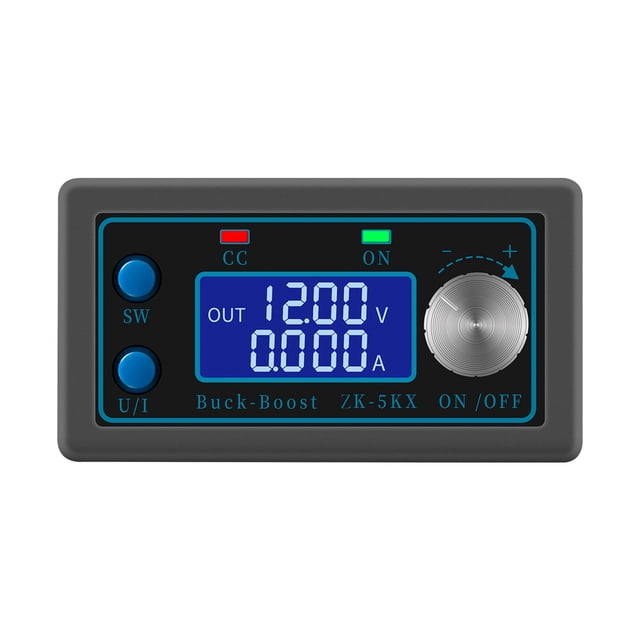 Alimentación regulada ZK-5KX Módulo de elevación automática de voltaje de corriente continua Voltaje constante y regulador de corriente constante Pantalla LCD con ventilador de control de tempera