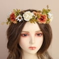 thumbnail image 2 of Diadema de guirnalda Tocado de novia Tocado retro de Bohemia Turismo Vacaciones Tocado de guirnalda artificial, 2 of 6