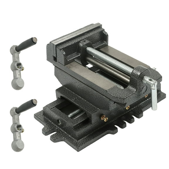 waltyotur 5-Inch Drill Press X-Y Compound Vise Heavy Duty Benchtop Compound Cross Slide Vise Fit for Clamping Workpiece Processing