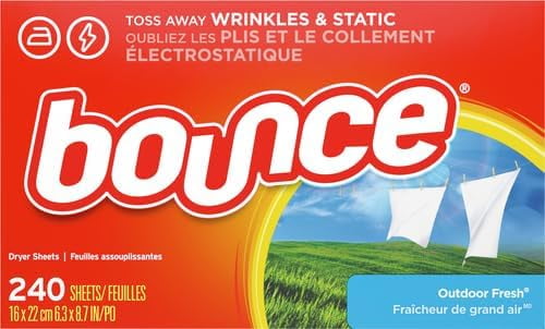 Bounce Fabric Softener and Dryer Sheets, Outdoor Fresh, 240 Count