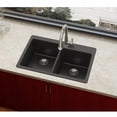 thumbnail image 2 of Elkay Elx250r Quartz Luxe 33" Double Basin Kitchen Sink For Drop-In Installation -, 2 of 5