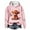 Pink, variant on Cow Print Hoodie Western Holiday Graphic Pullover Sweatshirt Cozy Top