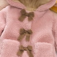 thumbnail image 4 of Toddler Fleece Jackets - Baby Girls Long Sleeve Hooded Coats Kids Button Teddy Coat with Hood Fuzzy Jacket Soft Plush Thick Warm Winter Overcoat Outerwear Pinks 18-24 Months, 4 of 9