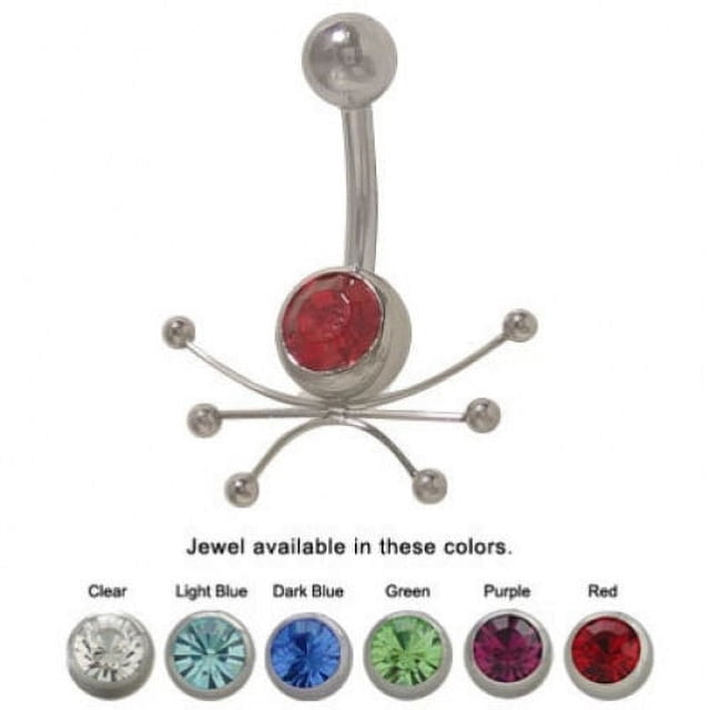 Anneau de Ventre Starburst Design Bijouté