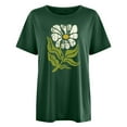 thumbnail image 5 of vigerkar Vintage Floral Shirts Women Boho Wildflowers T-Shirt Flower Graphic Tee Shirts Summer Nature Tshirts Tops AG, M, 5 of 5
