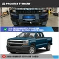 thumbnail image 4 of Front Bumper for 2019-2021 Chevy Silverado 1500 & 22 Silverado LTD (Exclude 19 LD MODEL) Heavy Duty Off-road Steel Bumpers with Bull Bar for 19-21 Silverado 1500 with Sensor Holes & D-rings, 4 of 8