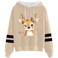 thumbnail image 1 of WILLBEST Sudadera Oversize para Mujer con Estampado Navideño Informal y Cordón Ajustable Grande, 1 of 3