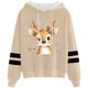 thumbnail image 1 of WILLBEST Sudadera Oversize para Mujer con Estampado Navideño Informal y Cordón Ajustable Grande, 1 of 3