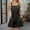 Black, variant on Women Summer Sleeveless Romper Square Collar Straps Short Jumpsuit with Pockets White Size 2XL