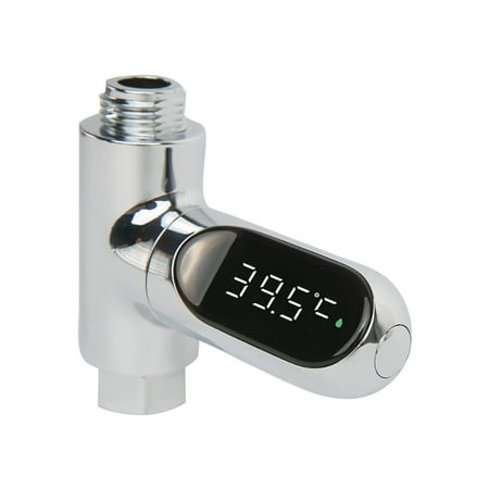

Heiheiup LED Electricity Display Water Shower Celsius Self-Generating Bathroom Products Bathroom Organizer Countertop