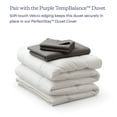 thumbnail image 6 of Purple PerfectStay Duvet Cover Easy to Assemble Slate Grey Full/Queen Three Piece 100% Cotton, 6 of 6