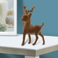 thumbnail image 4 of PEIBang Christmas Velvet Reindeer Decorations,Flocking Deer Figurine Statue Table Decorations for Home and Office, 4 of 7