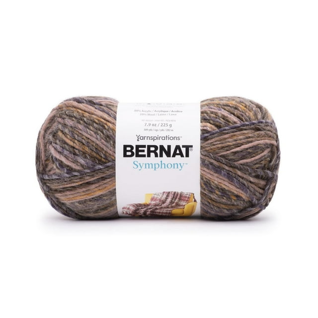 Bernat® Symphony™ #5 Bulky Blend Fil, 7.9oz/225g 309 Yards