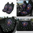 thumbnail image 2 of Jeiento Cute Dachshund 14 Pack Car Seat Cover Set with Steering Wheel Cover Seat Belt Strap Cover Garbage Bin Armrest Cover Rearview Mirror Cover Coaster Gear Shift Knob Cover Set Fit SUV Sedans, 2 of 7