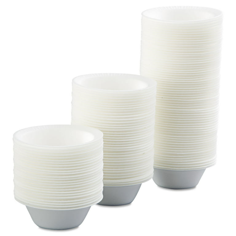 Insulated Foam Bowls 6 oz, White, 50/Pack, 20 Packs/CT