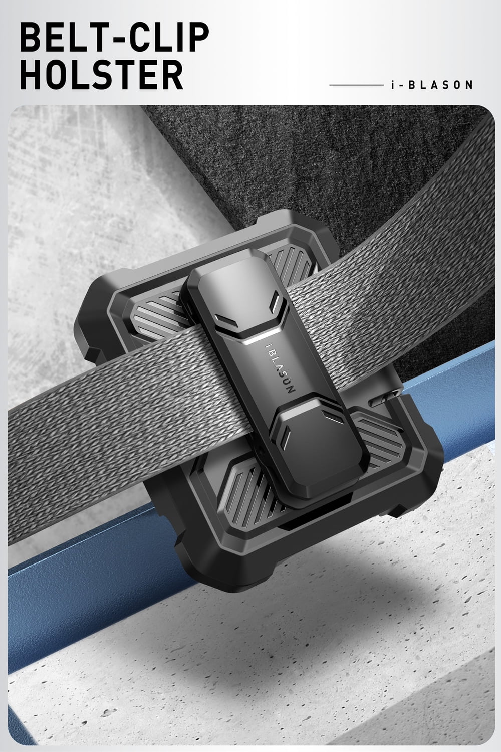 i-Blason Armorbox series for Samsung Galaxy Z Flip 6 / Flip 5 Case with Stand, [Built-in Screen Protector] [Hinge Protection] [Belt-Clip], Full-Body Protection Phone Case Cover, Tilt