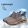 thumbnail image 4 of Zapatillas para correr XKOWUO para hombre, color marrón, talla 12, 4 of 5
