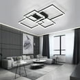 thumbnail image 3 of Brown LED Flush Mount Light Ceiling Light with Remote Control Dimmable Modern Geometric, 3 of 8