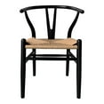 thumbnail image 3 of Moe's Home Collection Ventana Dining Chair Black And Natural-Set Of Two, 3 of 9