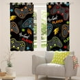 thumbnail image 2 of Gamepad Game Console Blackout Window Curtains for Teens Boys Kids Modern Gaming Video GameRoom Bedroom Living Room Decorations Home Window Treatments Drapes Grommets 2 Panel 52x63 Inches, 2 of 4