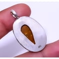 thumbnail image 2 of Red And Yellow Jasper- Indonesia Gemstone 925 Sterling Silver Pendant 1.56" A326, Beautiful Jewelry For Woman, New Year Sale, Valentin's Day Gift, 2 of 2