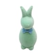thumbnail image 2 of CoreLiving Flocked Easter Bunny Decorations with Bow Tie 5.9" Spring Rabbit Figurines for Tabletop Mantel Shelf Decor Indoor Home Office Centerpieces, 2 of 6