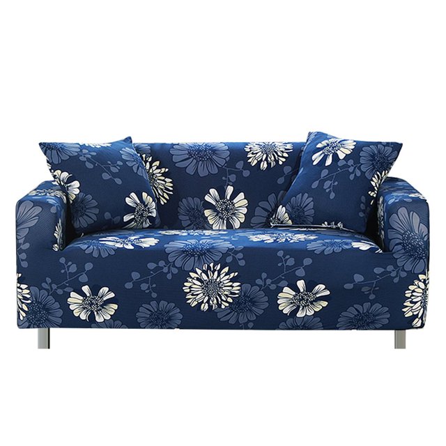 CHOK 2024 2 Seaters Printed Loveseat Sofa Covers Stretch Elastic Couch Slipcover Protector Removable Washable for Dining Room, Feathers