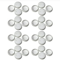 1-1/2" Deluxe Wrought Iron Patio Furniture Feet Glides and Outdoor Chair/Table Leg Floor Protectors Protecting Floor Surfaces from Scratches - White Pack of 32