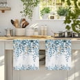 thumbnail image 4 of Blue Eucalyptus Leaves Kitchen Towels Set of 2, Farmhouse Watercolor Floral Absorbent Dish Towels for Kitchen, Microfiber Hand Towel, Quick Drying Tea Towel for Cleaning Decorative Dishcloths, 4 of 7