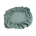 thumbnail image 1 of Fundas resistentes y lavables para cojines individuales de sofá y chaise longue de terciopelo. Verde, 1 of 9