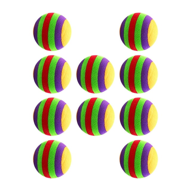 10x Balles de Golf Balles d'Entraînement de Golf Accessoires de Golf Réutilisables Balles d'Entraînement de Golf pour Bureau Jardin Cadeaux pour Golfeurs pour Enfants Colorées