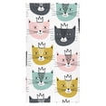 thumbnail image 2 of MKHERT Cute Cats Faces Bath Towel Hand Towel Shower Towel Washcloth 30x56 inch, 2 of 3