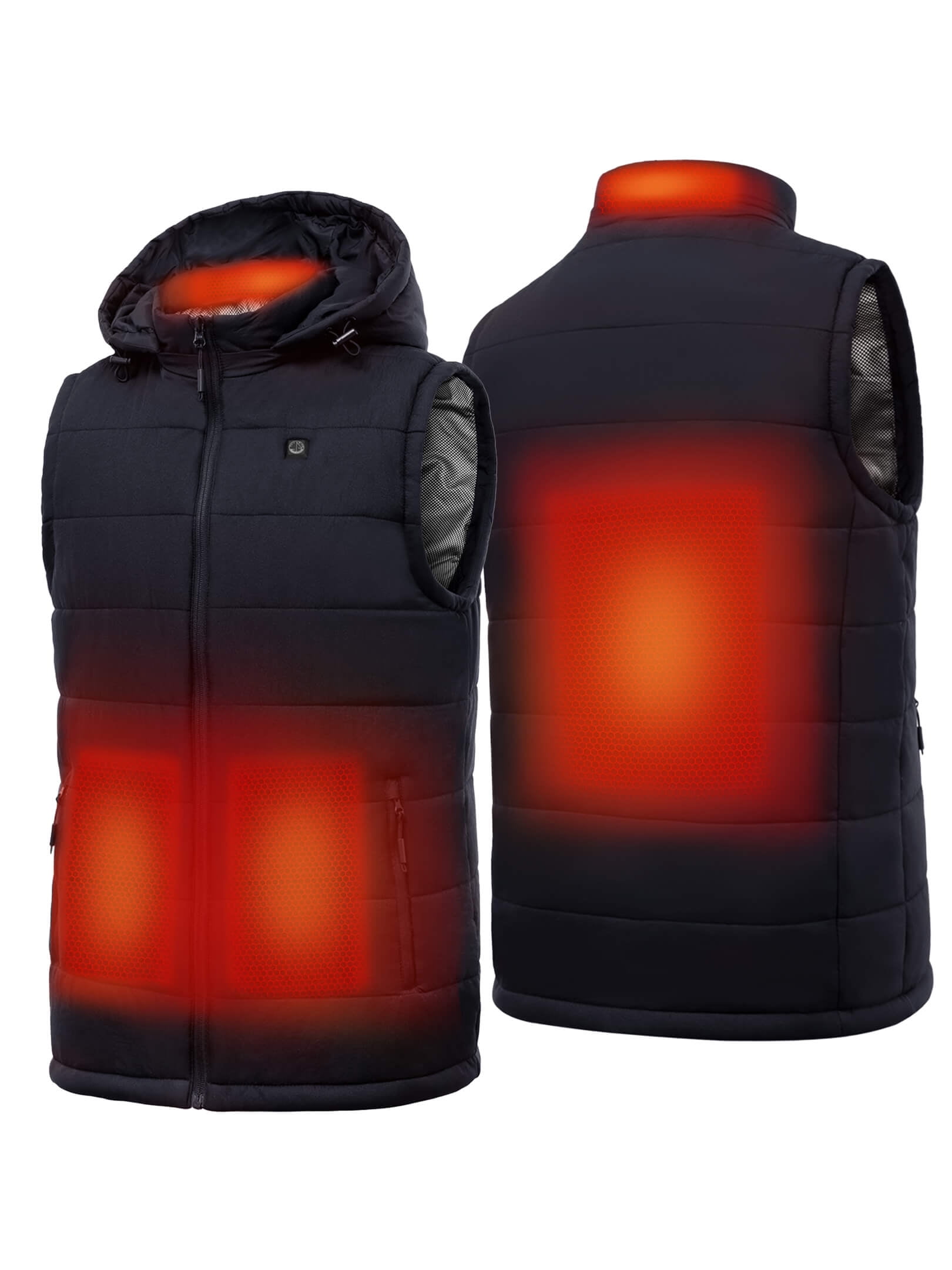 Men's Heated Vest with Battery Pack Lightweight Electric Heating Jacket for Men USB Rechargeable Waistcoat with Pockets 