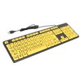 thumbnail image 1 of Teclado De Computadora, Teclado USB Botones Multimedia FN 104 Teclas Cable USB De 4.9 Pies De Largo Teclas De Impresión Grandes Durable Cómodo Para Computadora De Escritorio Para, 1 of 7