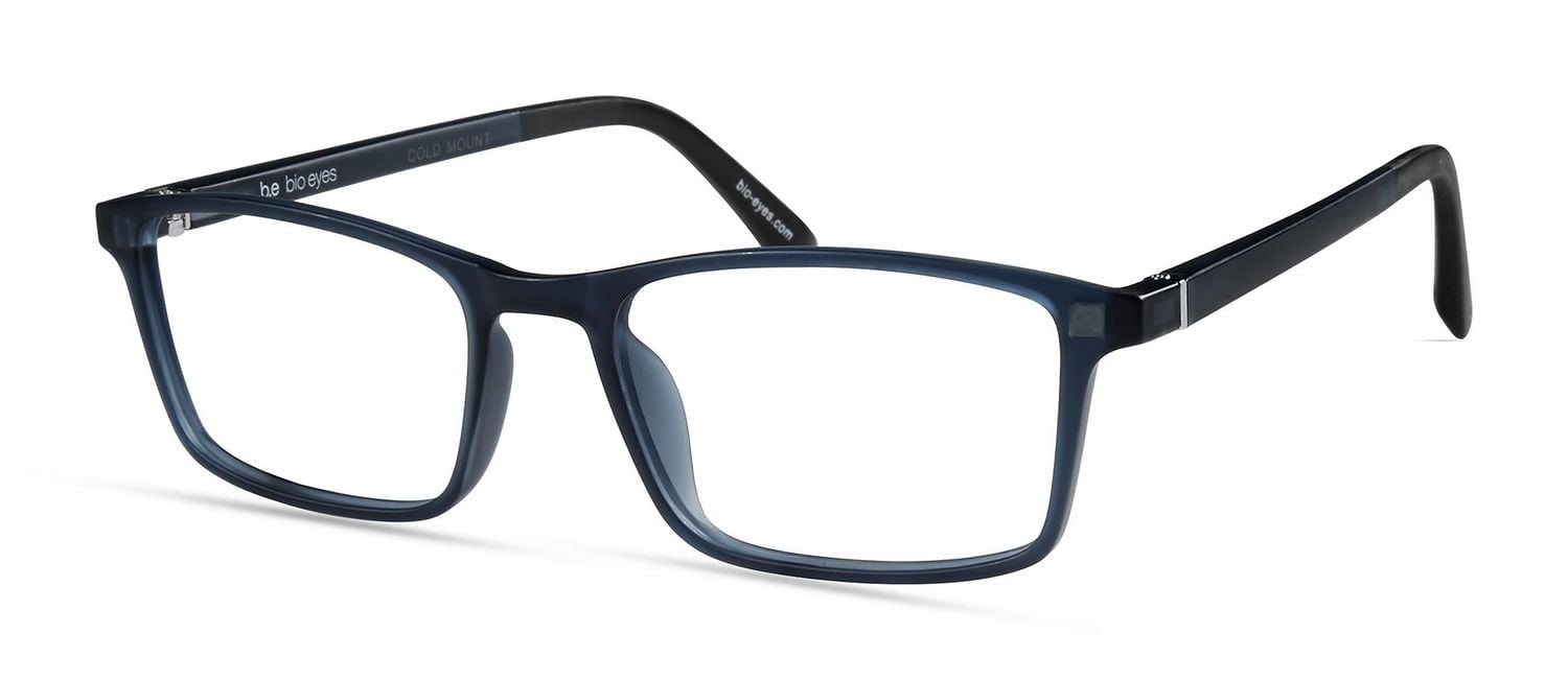 Bio Eyes Lunettes De Vue Pour Hommes, Reed, Bleu Marine, 50-17-140