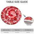 thumbnail image 6 of Colorful Tie Dye Pattern Round Fitted Tablecloth with Elastic Edge,Dining Table Cover Waterproof,Outdoor Round Tablecloth for Camping,Dining,Indoor and Outdoor, 6 of 7