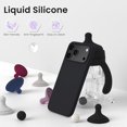 thumbnail image 3 of Compatible with iPhone 17 Pro Max Case,Slim Liquid Silicone 3 Layers Soft Gel Rubber Shockproof Protective Phone Case 6.9" with Anti-Scratch Microfiber Lining-Black, 3 of 7