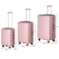 thumbnail image 5 of 3PCS Hardshell Suitcase Set Roller Luggage Travel Set Spinner,Soft Rosegold, 5 of 6