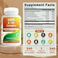 thumbnail image 3 of Best Naturals Vitamin B Complex with Inositol, PABA 240 Tablets - Made in The USA - Non-GMO & Gluten Free, 3 of 7