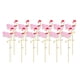 thumbnail image 2 of 12 piezas de adorno para cupcakes con purpurina navideña, palillos de para alimentos, decoraciones para fiestas de Navidad, incluye flamencos c Rosado, 2 of 9