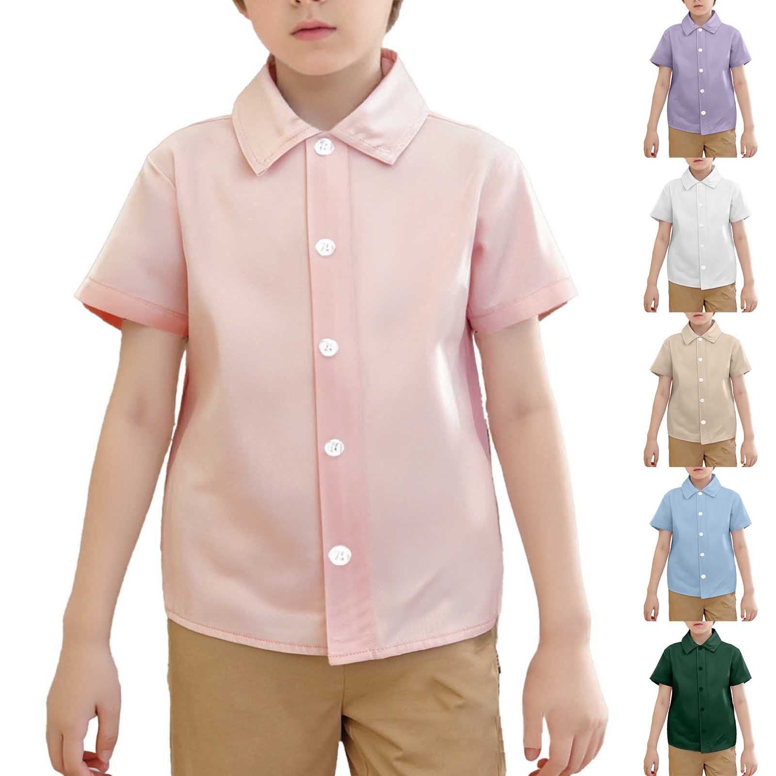 Chemises Garçons Tout-Petits Enfants Garçons Été Manches Courtes