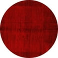 thumbnail image 1 of Ahgly Company Machine Washable Indoor Round Abstract Yellow Modern Area Rugs, 8' Round, 1 of 4